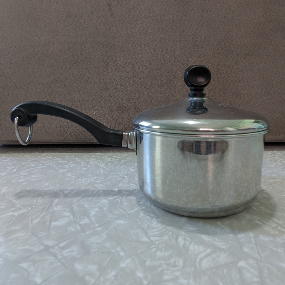 Farberware Vintage 1qt Stainless Steel Aluminum Clad Saucepan with Lid
